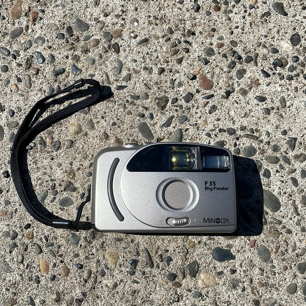 Minolta AF Big Finder Compact Point and Shoot 35mm Film Camera